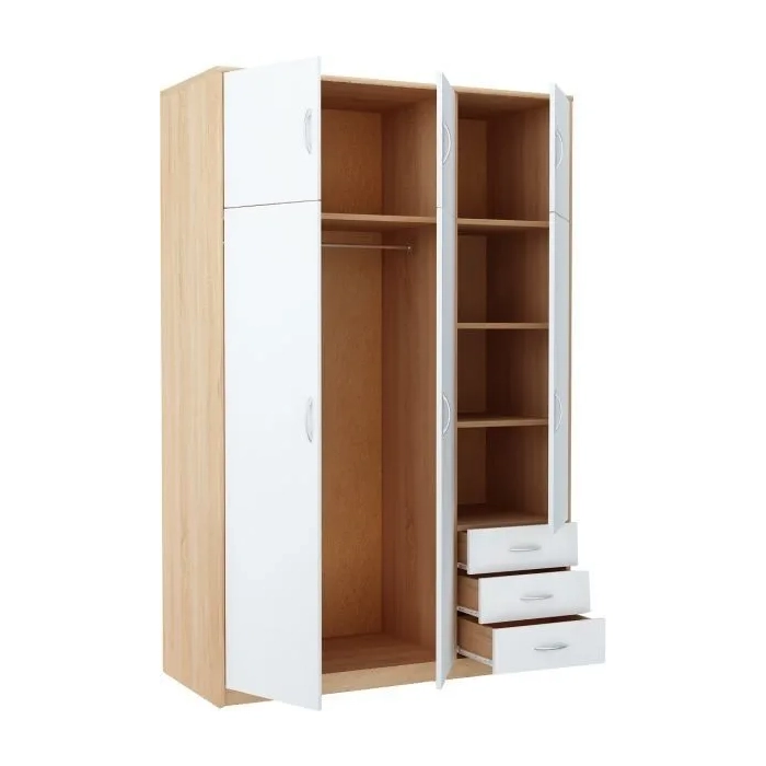 Szafa 02 - biała dąb sonoma 127 cm 3 kolory