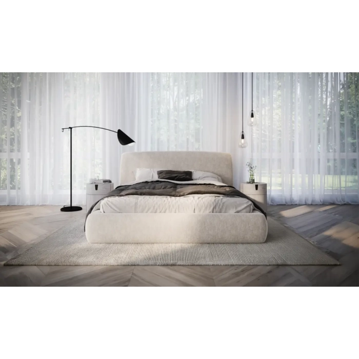 Łóżko Tapicerowane DIUN ze stelażem | COMFORTEO
