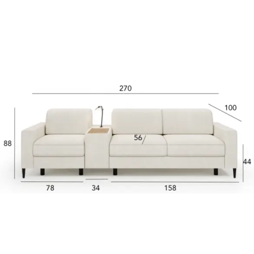 Sofa modułowa ALMA Wymiary