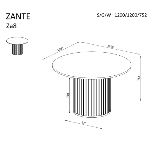 Stół Zante ZA8