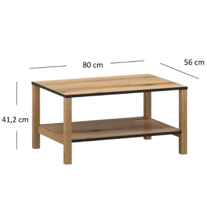 Ława HELIX 80 dąb evok