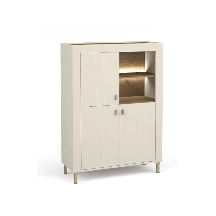 Witryna niska MOSSA MO05 Dąb Whisky / Cashmere
