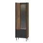 Witryna PRESTIGO P3 Orzech Warmia / San Sebastian / Czarny Mat