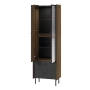 Witryna PRESTIGO P3 Orzech Warmia / San Sebastian / Czarny Mat