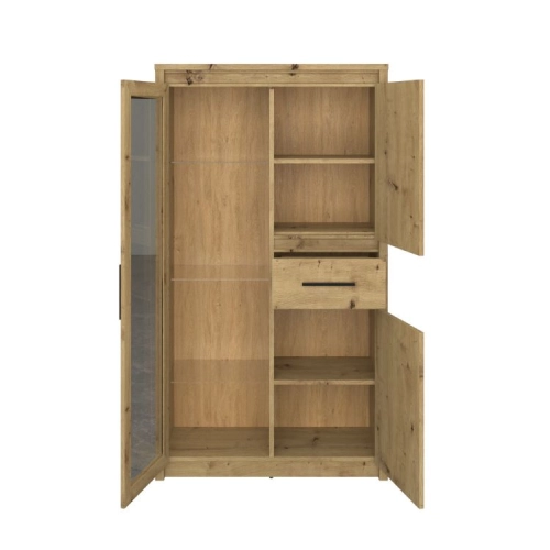 AYSON Witryna niska 2d1w1s Dąb Artisan