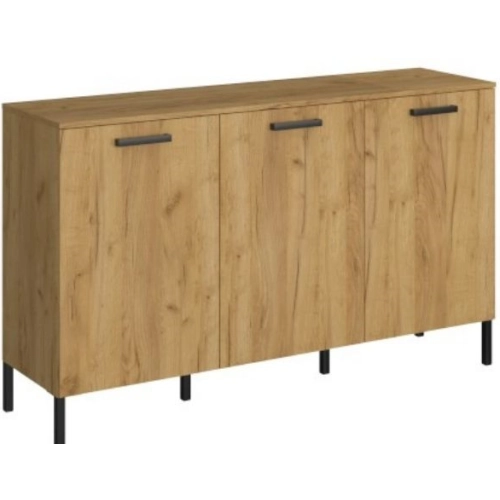 SANTES Komoda 3d DĄB CRAFT ZŁOTY / ANTRACYT