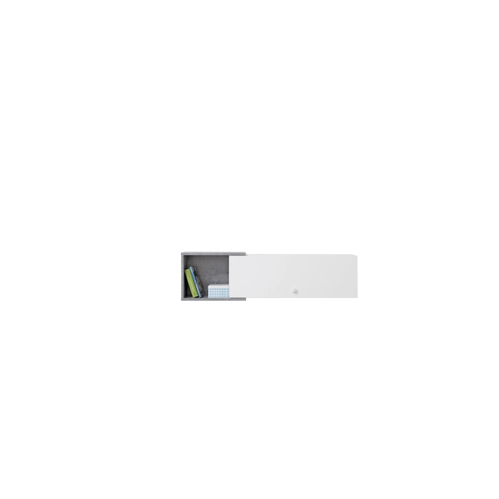 SIGMA Półka Sl 13 Beton / Biały Lux / Dąb MDF SIGMA Półka Sl 13 Beton / Biały Lux / Dąb MDF