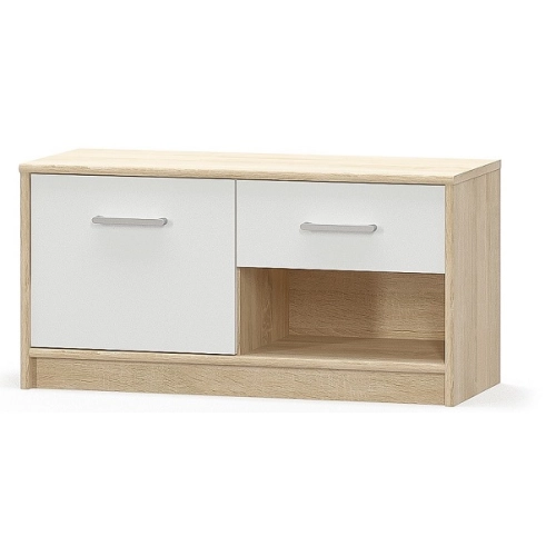 TIPS szafka 1d1s dąb sonoma / biały MDF