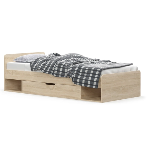 TIPS łóżko 1s/90 dąb sonoma MDF