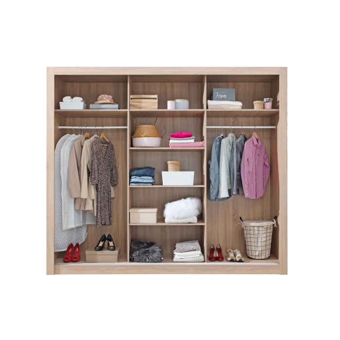 Szafa DUCA DC1 250 Dąb Sonoma / Biały Lux MDF