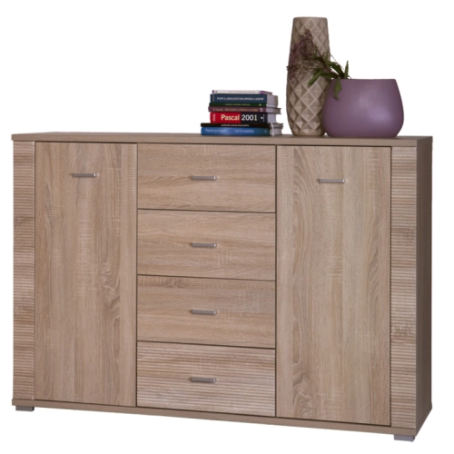 GRESS komoda 2d4s dąb sonoma MDF