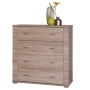 GRESS komoda 4s dąb sonoma MDF
