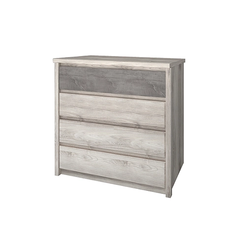 Meble JAZZ komoda 4s kasztan nairobi / onyx MDF
