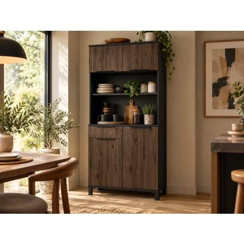 Kredens MONZA 80 cm Orzech Okapi aranżacja