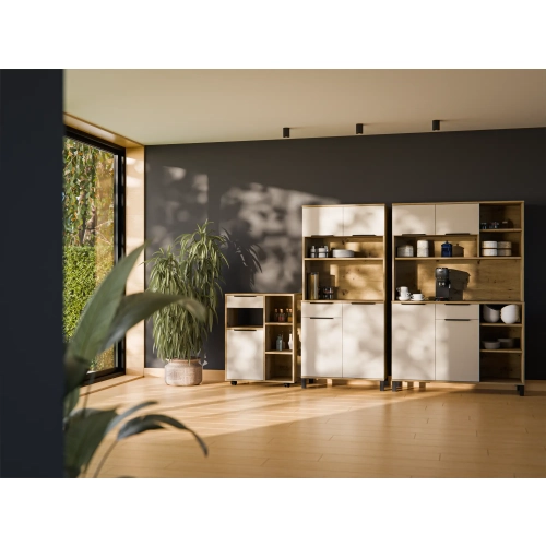 Meble kuchenne SOLEA 270 cm – zestaw kredensów Cashmere
