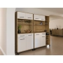 Meble kuchenne VIGO 200 cm – zestaw kredensów Biały połysk