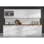 Zestaw mebli kuchennych EKO WHITE 300 cm laminat biały