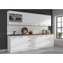 Zestaw mebli kuchennych EKO WHITE 300 cm laminat biały