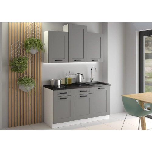 Zestaw mebli kuchennych LUNA 150 cm dust grey / biały