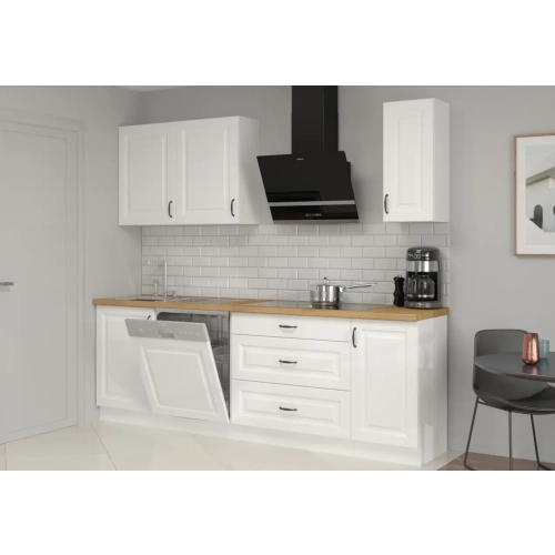 Zestaw mebli kuchennych STILO 230 cm biała