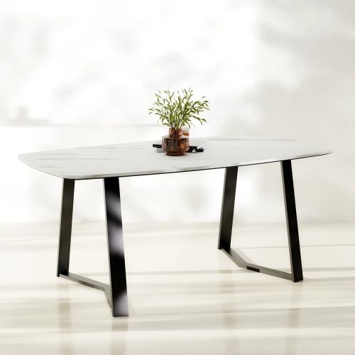 Stół LORVIO Balance 185 cm Marmur Bianco