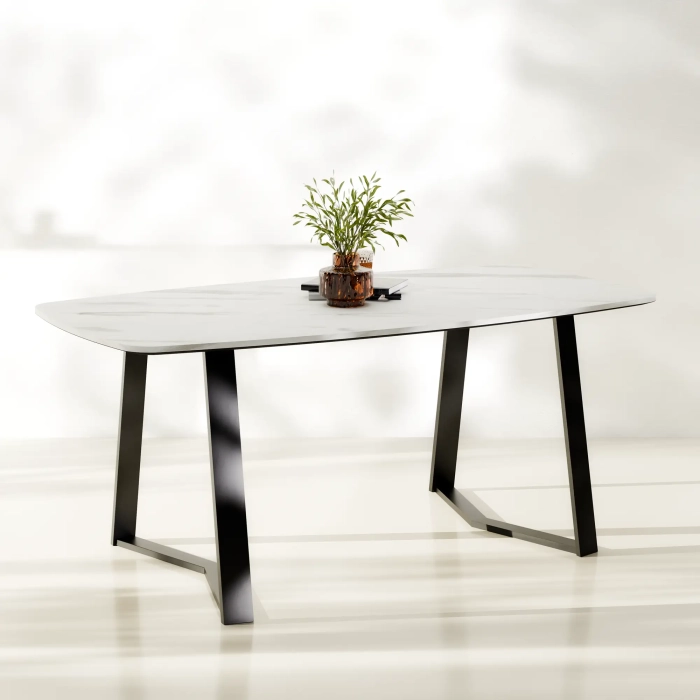 Stół LORVIO Balance 185 cm Marmur Bianco