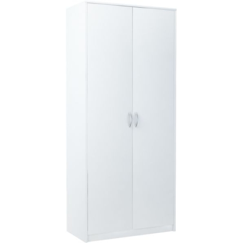 Szafa 04- biała 85 cm  2 drzwiowa  z przegrodą i półkami  3 kolorów