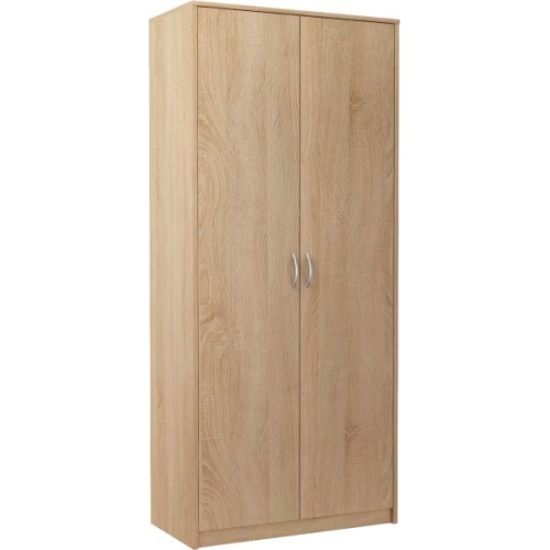 Szafa 04- biała 85 cm  2 drzwiowa  z przegrodą i półkami  3 kolorów
