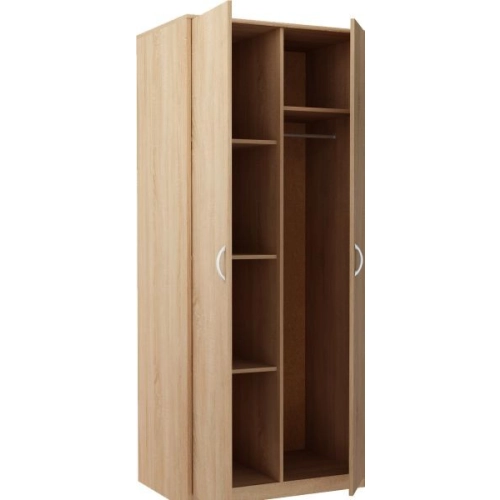 Szafa 04- dąb sonoma   85 cm  2 drzwiowa  z przegrodą i półkami  3 kolory