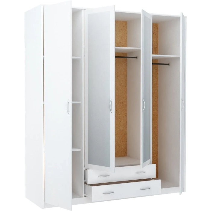 Szafa 08 - 168 cm  Biała  - 3 kolory