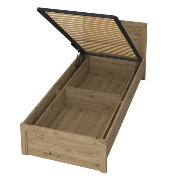 Łózko  Ayson  łoże 90 z pojemnikiem  artisan MDF