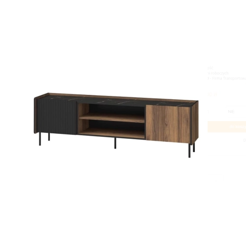 RTV 180 PRESTIGO P17 Orzech Warmia / San Sebastian / Czarny Mat