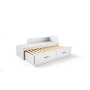 Łóżko drewniane MIA  2 osobowe 160 x 80 ( 2x80 ) białe , rozkładane
