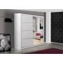 Szafa Vista 180 czarny mat/ biały mat/ dąb sonoma