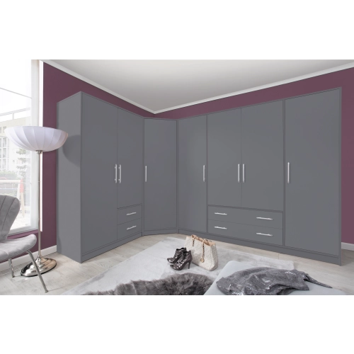 SMART Szafa z lustrem SR1 antracyt 200cm